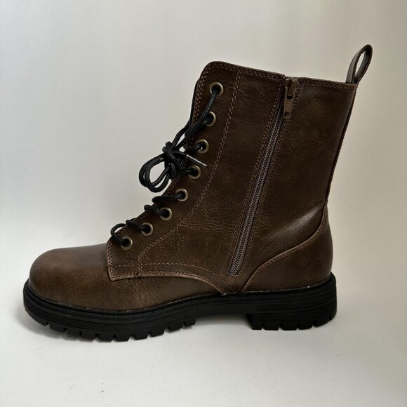 Sonoma So Reindeer Women Boots Combat Zipper Closure Brown Size 9.5 Med NWOB - Picture 3 of 9